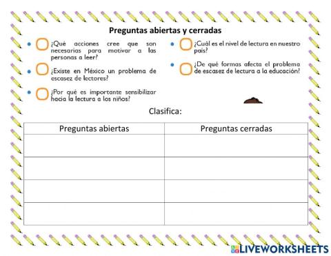 Preguntas abiertas y cerradas