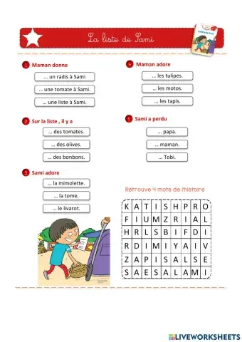 Sami et Julie la liste