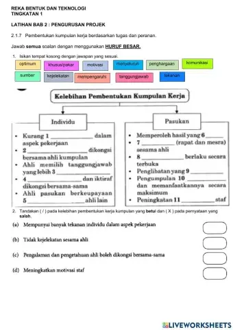 RBT T1 2.1.7 Pembentukan kumpulan kerja berdasarkan tugas dan peranan.