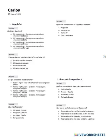 Plickers Edad Contemporánea