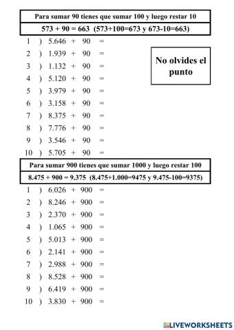 Sumar 90 o 900 - 1