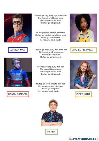 Face descriptions henry danger