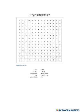 Los pronombres personales