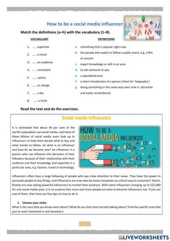 How to be a social influencer