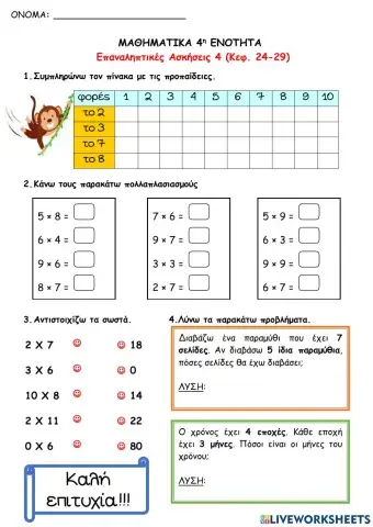 Επανάληψη κεφάλαια 24-29