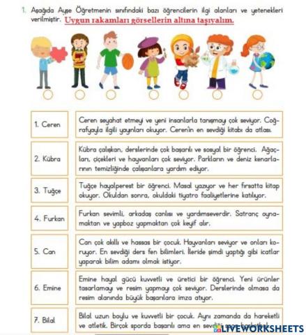 Sosyal Bilgiler Kişisel Özellikler