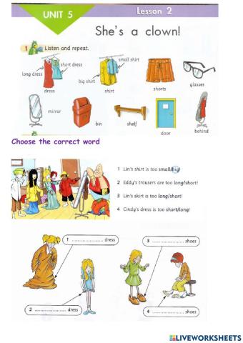 Welcome 1 unit 5 lesson 2