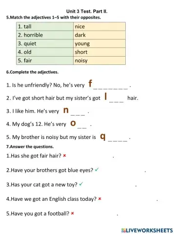 Unit 3 Test. Part II.EPS
