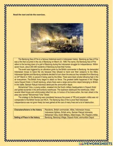 Historical Recount -bandung sea of fire