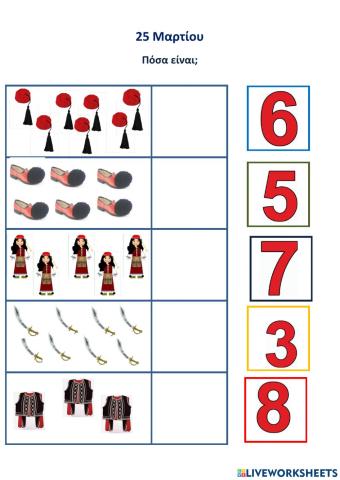25 Μαρτίου- Πόσα είναι-