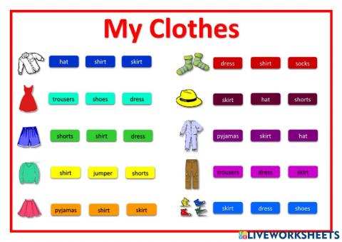 First Friends 1 My Clothes