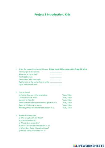 Project 3 Introduction