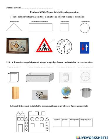 Figuri și corpuri geometrice