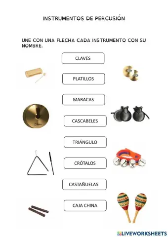 Instrumentos de pequeña percusión