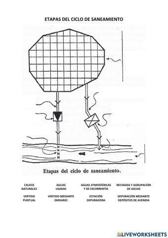 Etapas del ciclo de saneamiento