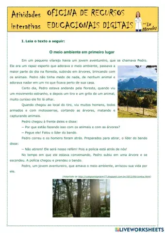 Interpretação de Conto