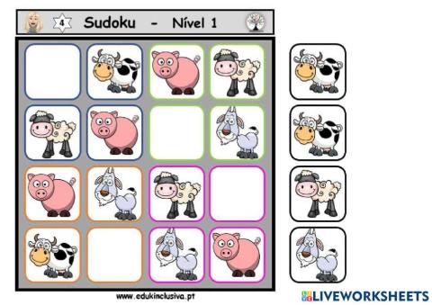 Sudoku - nível 1