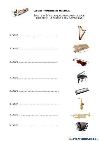Les instruments de musique
