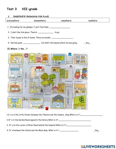 Test  VII-th grade    Teacher : Atice Malik