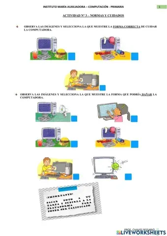 Los cuidados de la computadora