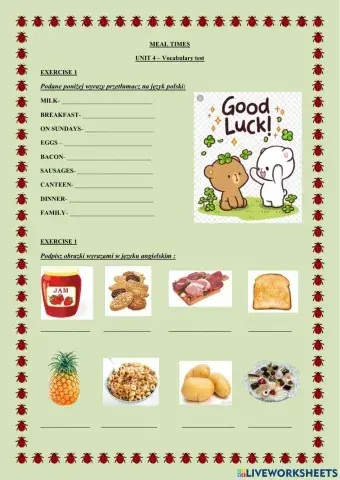 Explore Treetops 3 Vocabulary test