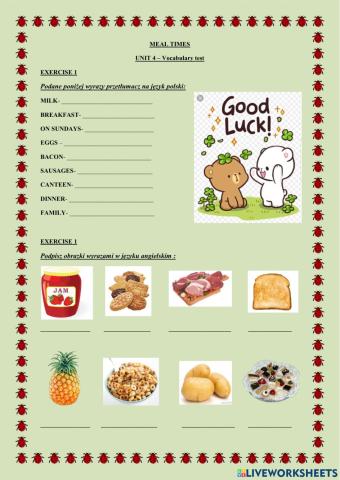 Explore Treetops 3 Vocabulary test