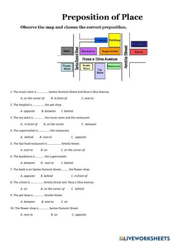 Prepositions of Place