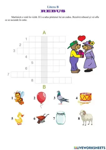 REBUS: Literele de la A la B