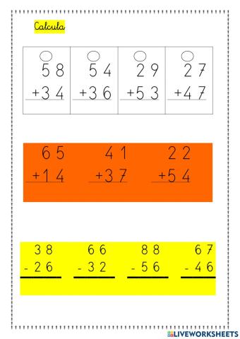 Ficha matemáticas 22 marzo 2021