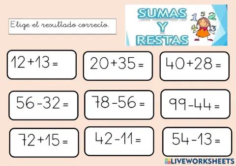 Sumas y restas