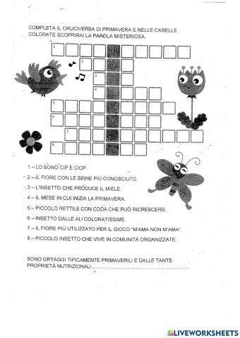 Cruciverba primavera
