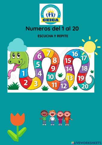 Números del 1 al 20