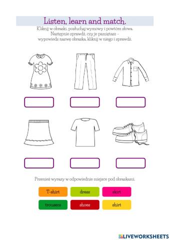 Klasa 3 - My new clothes