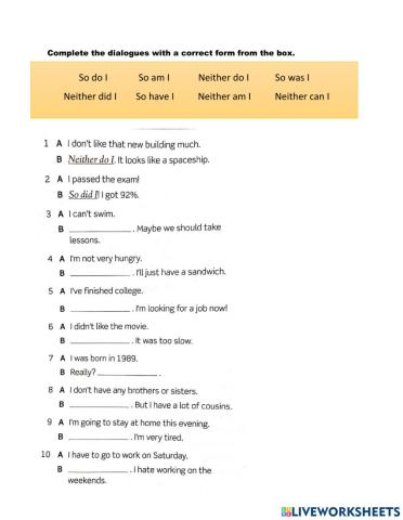So, neither + auxiliaries