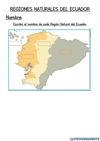 Regiones del Ecuador