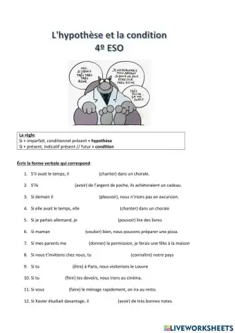 L'hypothèse et la condition