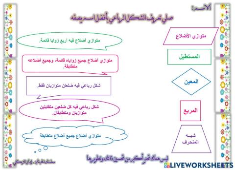 الأشكال الرباعية1