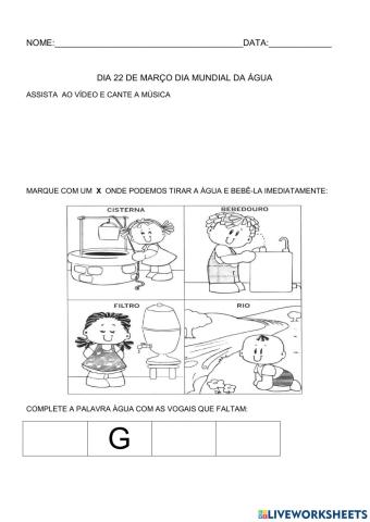 Dia 22 de Março: Dia Mundial da Água