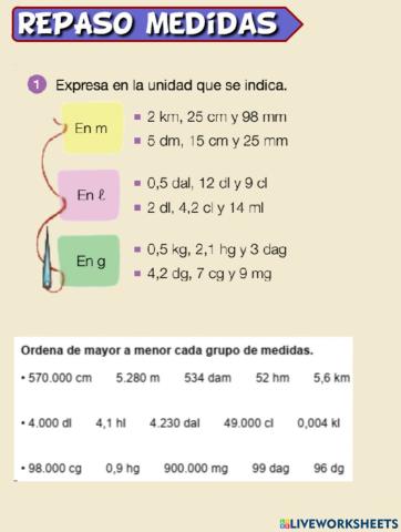 Repaso medidas 1