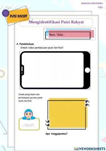 E-LKPD Puisi Rakyat
