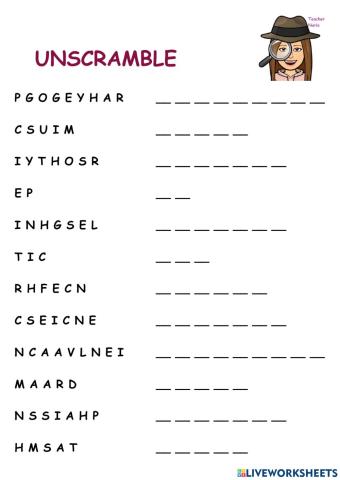 Unscramble