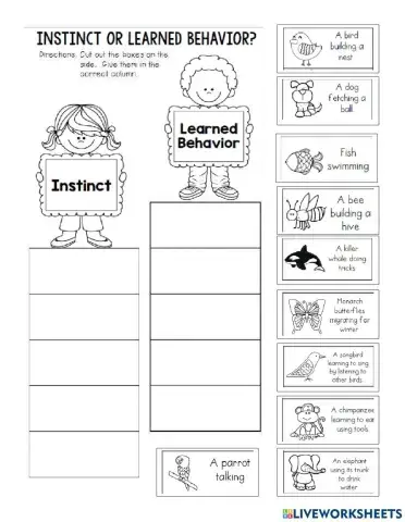 Instinct and Learned Behaviors