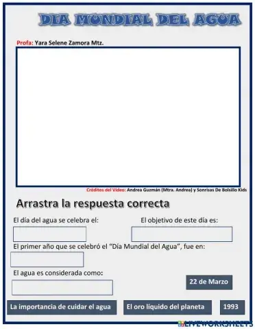 Día Mundial del  Agua