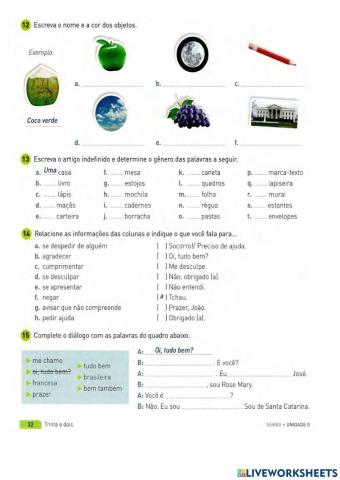Artigos - OBJETO COM CORES -SAUDAÇÃO - APRESENTAÇÃO PESSOAL