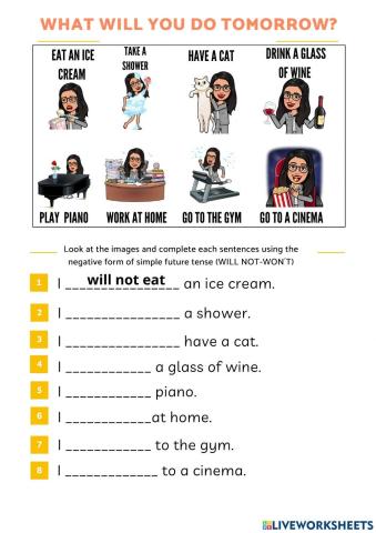 What will you do tomorrow?