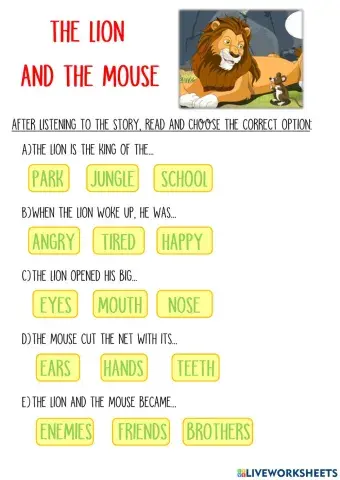 The lion and the mouse