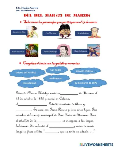 23 de marzo (día del mar)