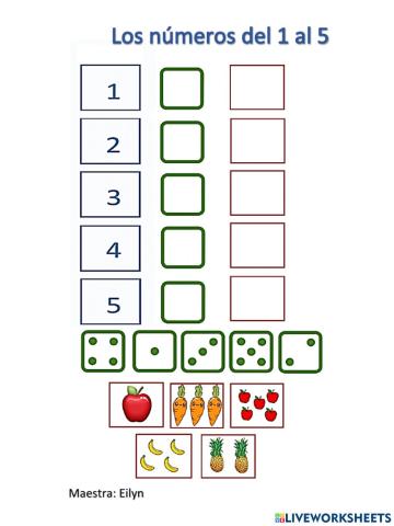 Números 1 al 5