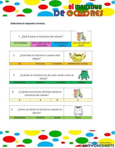 El monstruo de colores