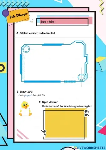 LKPD Pola Bilangan Kelas VIII